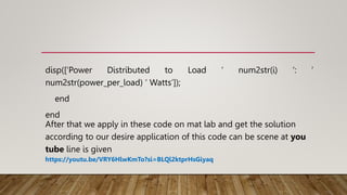 Hydro power matlab 22-24.pptx By MSc Learning programming | PPT