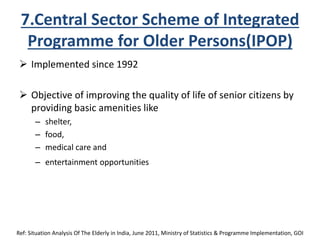 medico social problems of elderly in india | PPTX