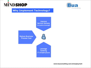 Why Implement Technology? 