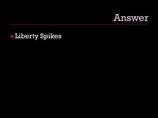 Liberty Spikes
 