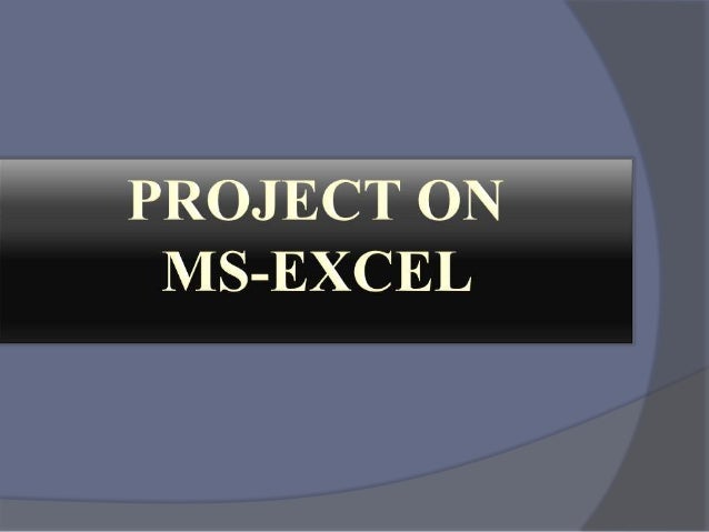 Microsoft excel homework help