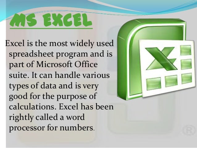 Of Ms Excel