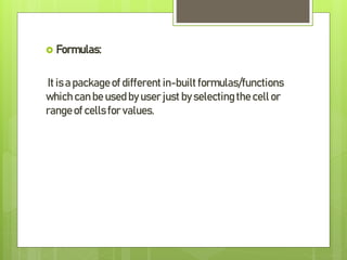MS excel | PPTX