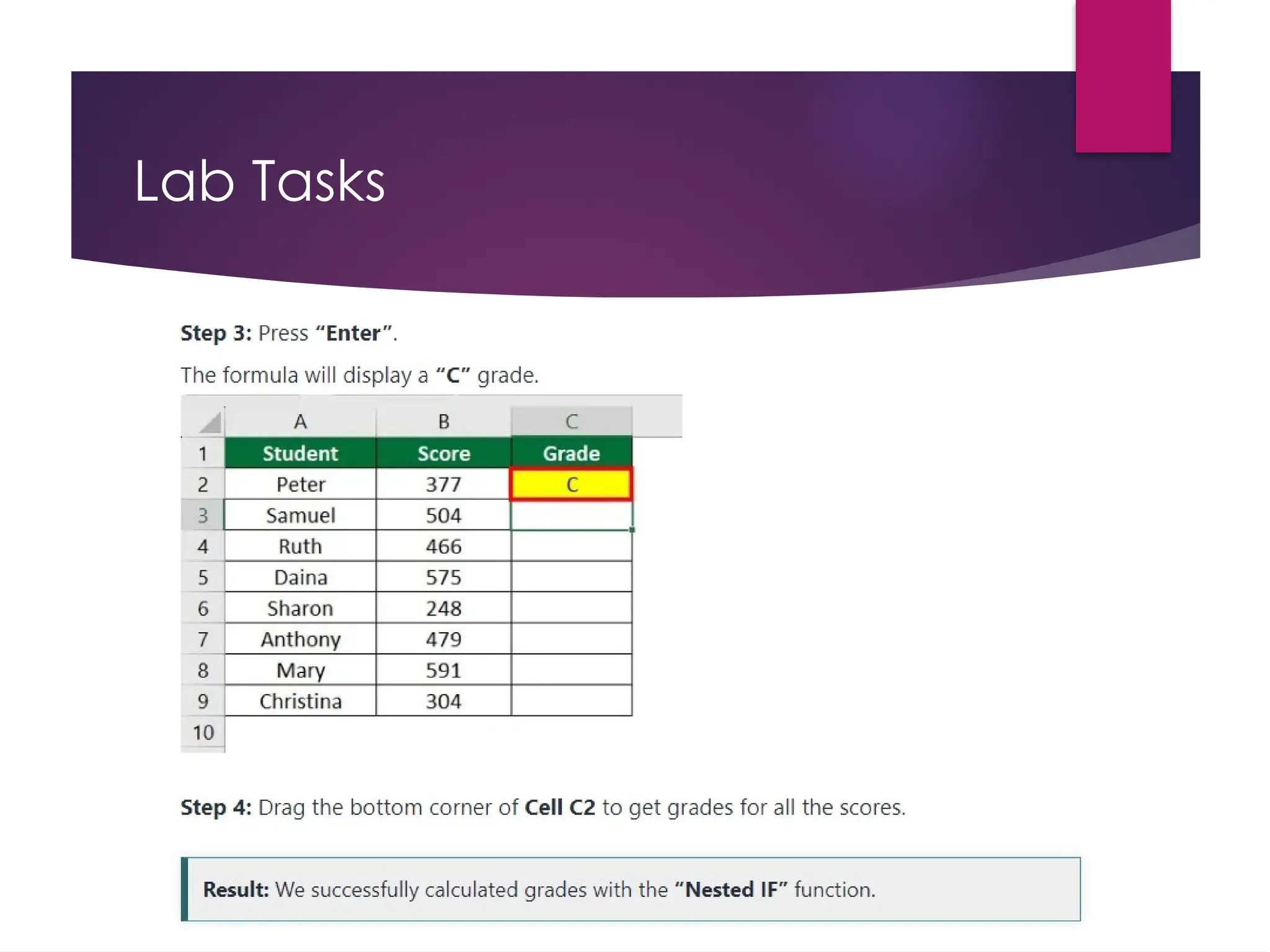 Lab Tasks
 
