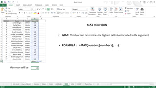 Ms Excel- Its uses & Functions.pptx