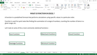 Ms Excel- Its uses & Functions.pptx