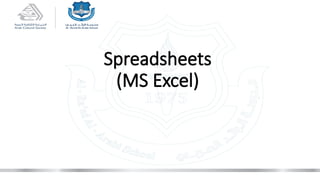 Comprehensive Guide to Using MS Excel Spreadsheets and Formulas | PPTX