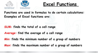 Comprehensive Guide to Using MS Excel Spreadsheets and Formulas | PPTX