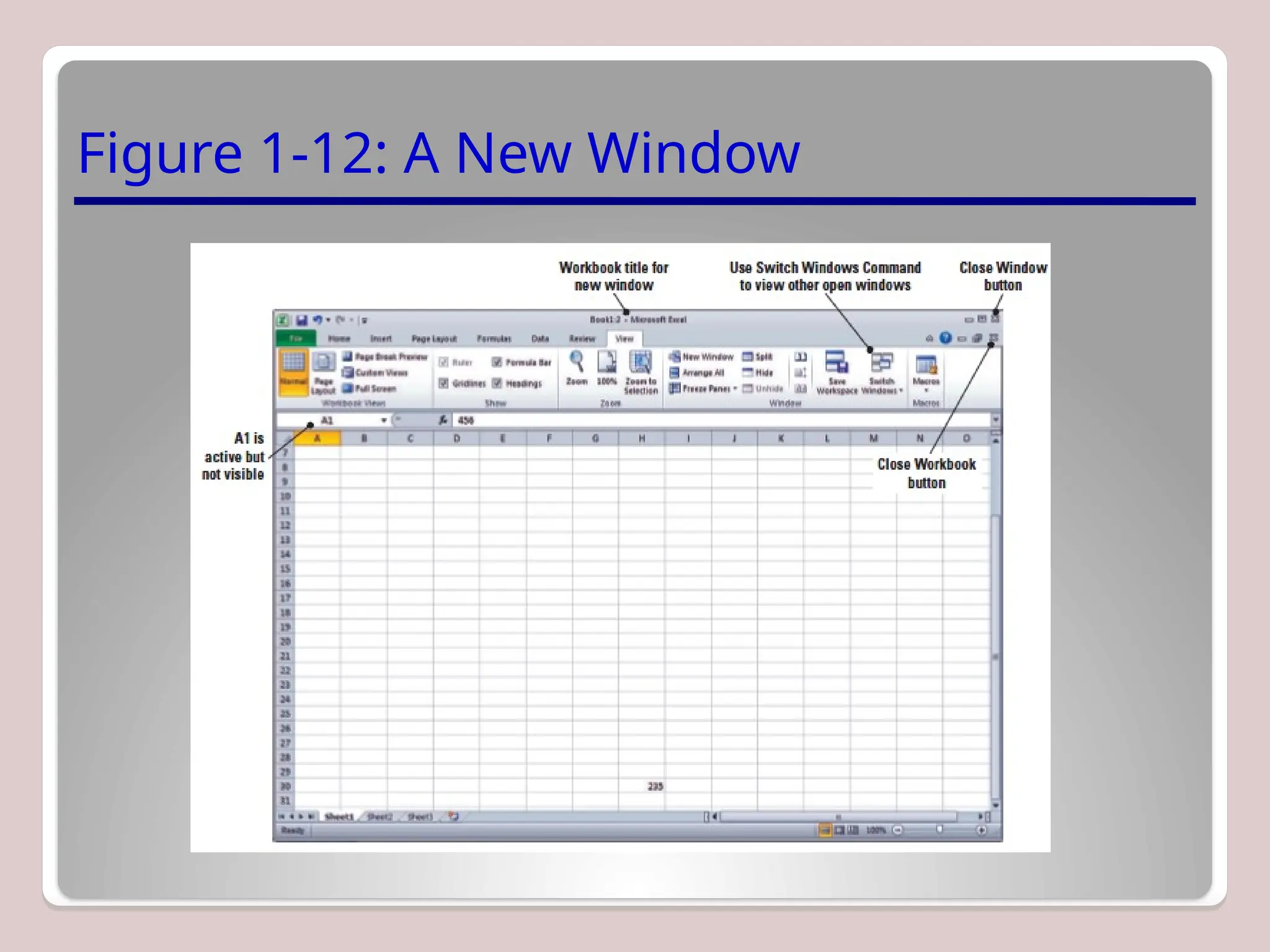 Figure 1-12: A New Window
 