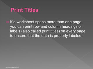 MS Excel - Charts | PPTX