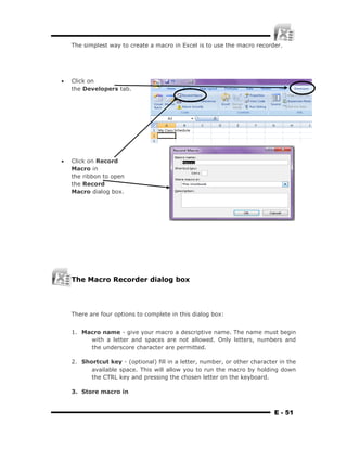 MS Excel Module 2012 | PDF