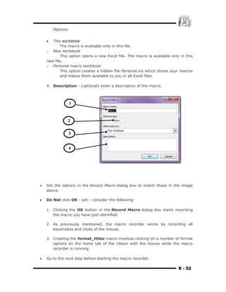 MS Excel Module 2012 | PDF