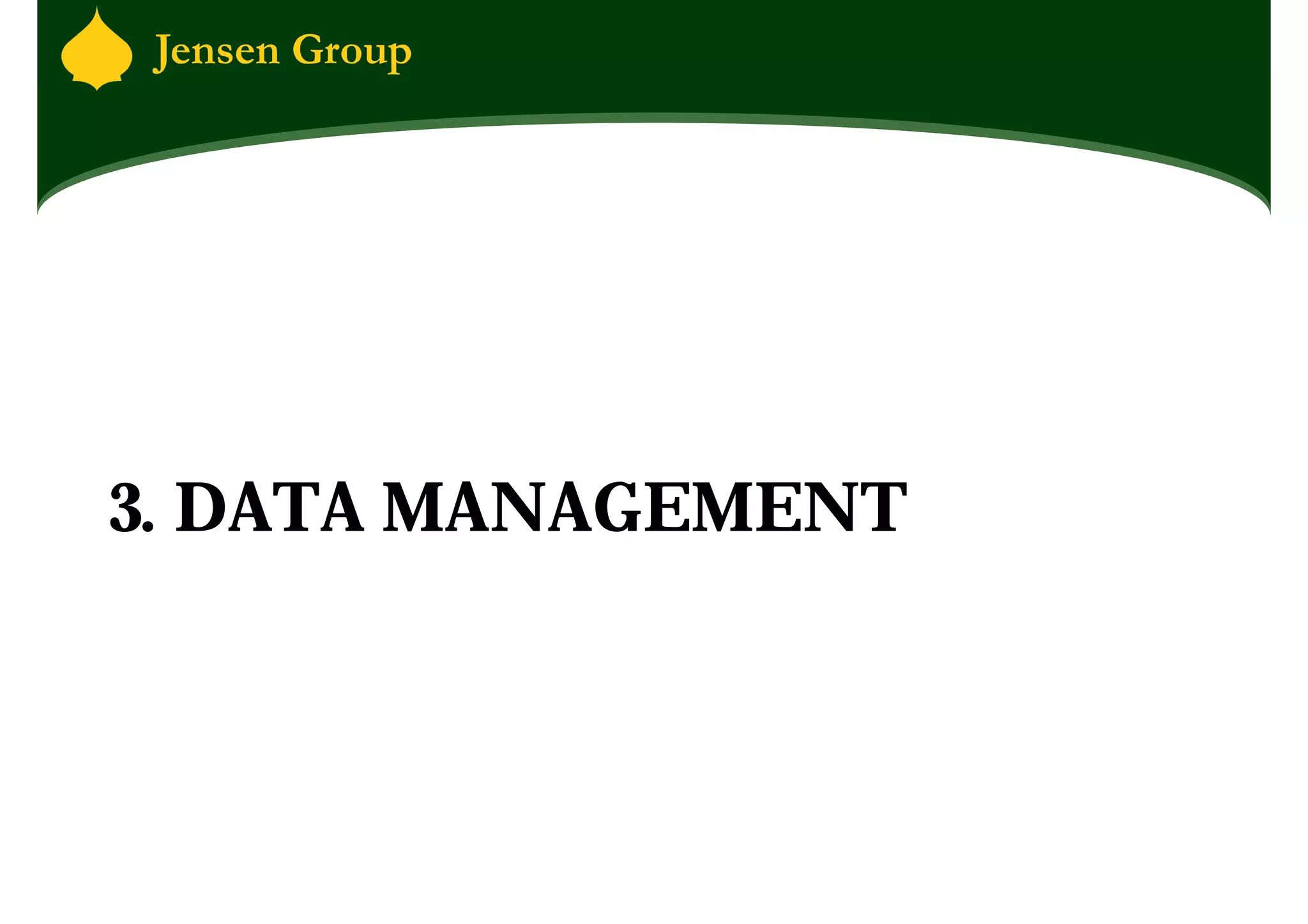 3. DATA MANAGEMENT
 