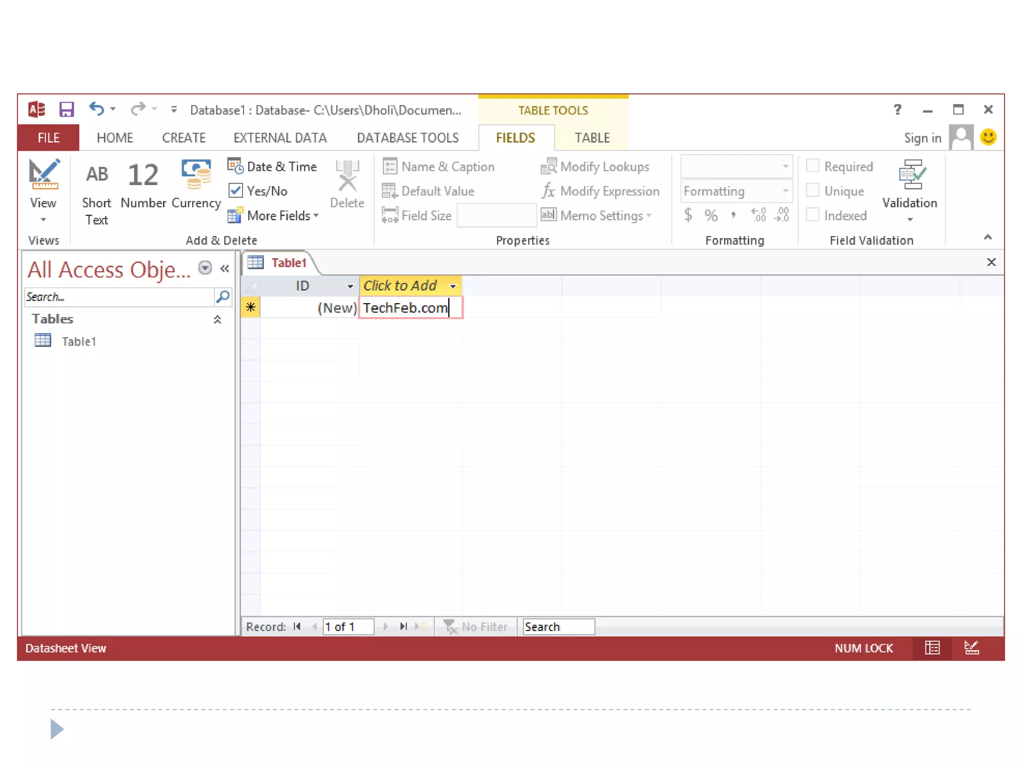 Ms access basics ppt | PPTX | Desktop Publishing | Computer Software ...