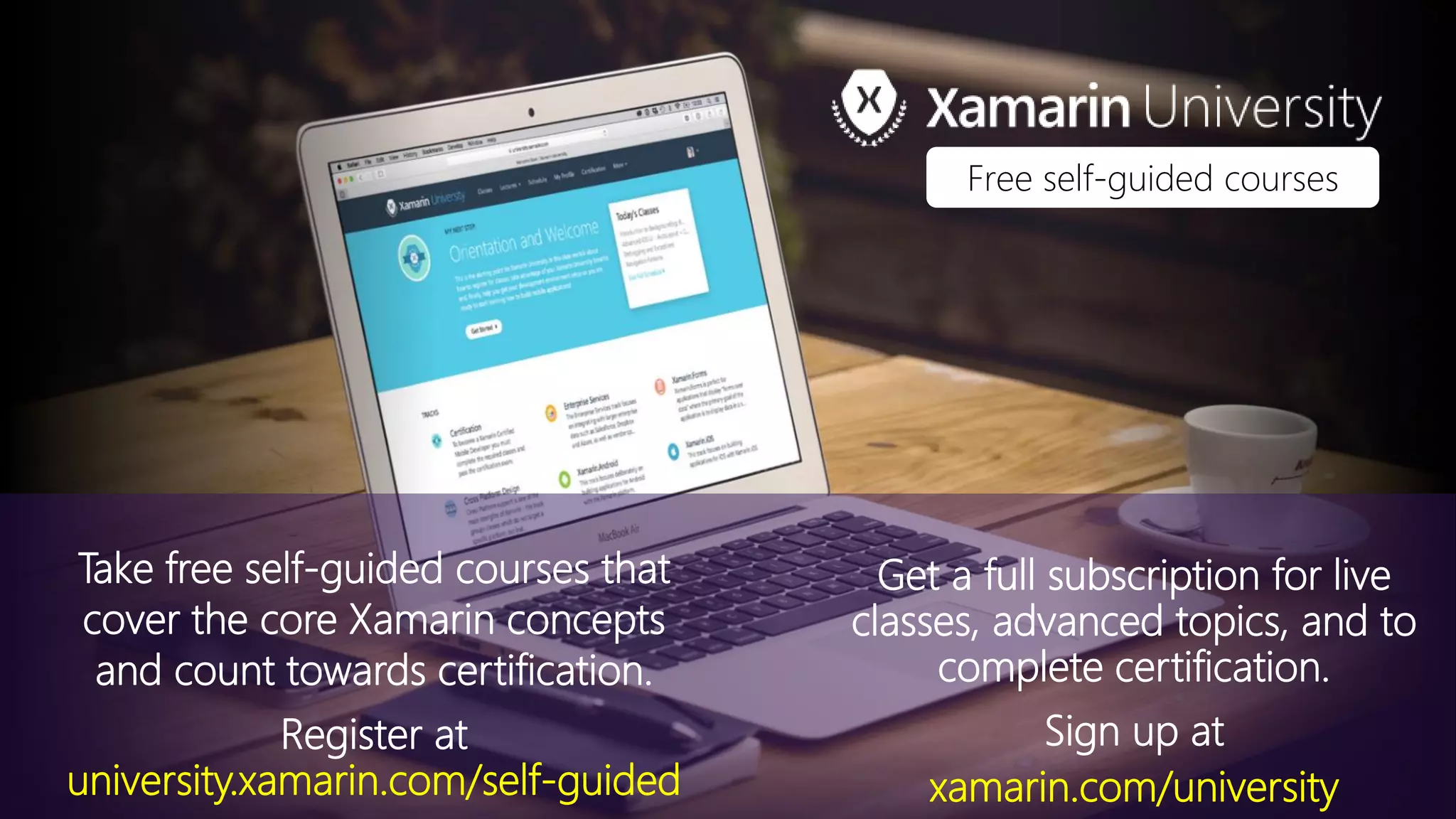 Free self-guided courses
 
