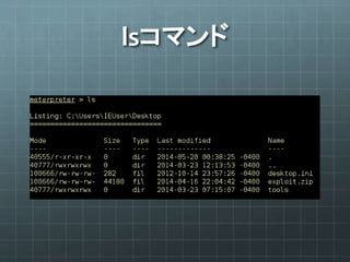 lsコマンド
 
