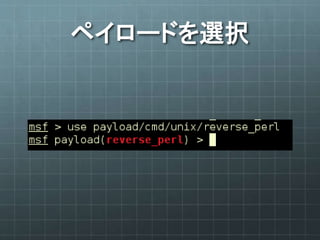 ペイロードを選択
 