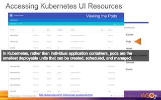 48
Viewing the Pods
http://kubernetes.io/v1.0/docs/user-guide/pods.html
 
