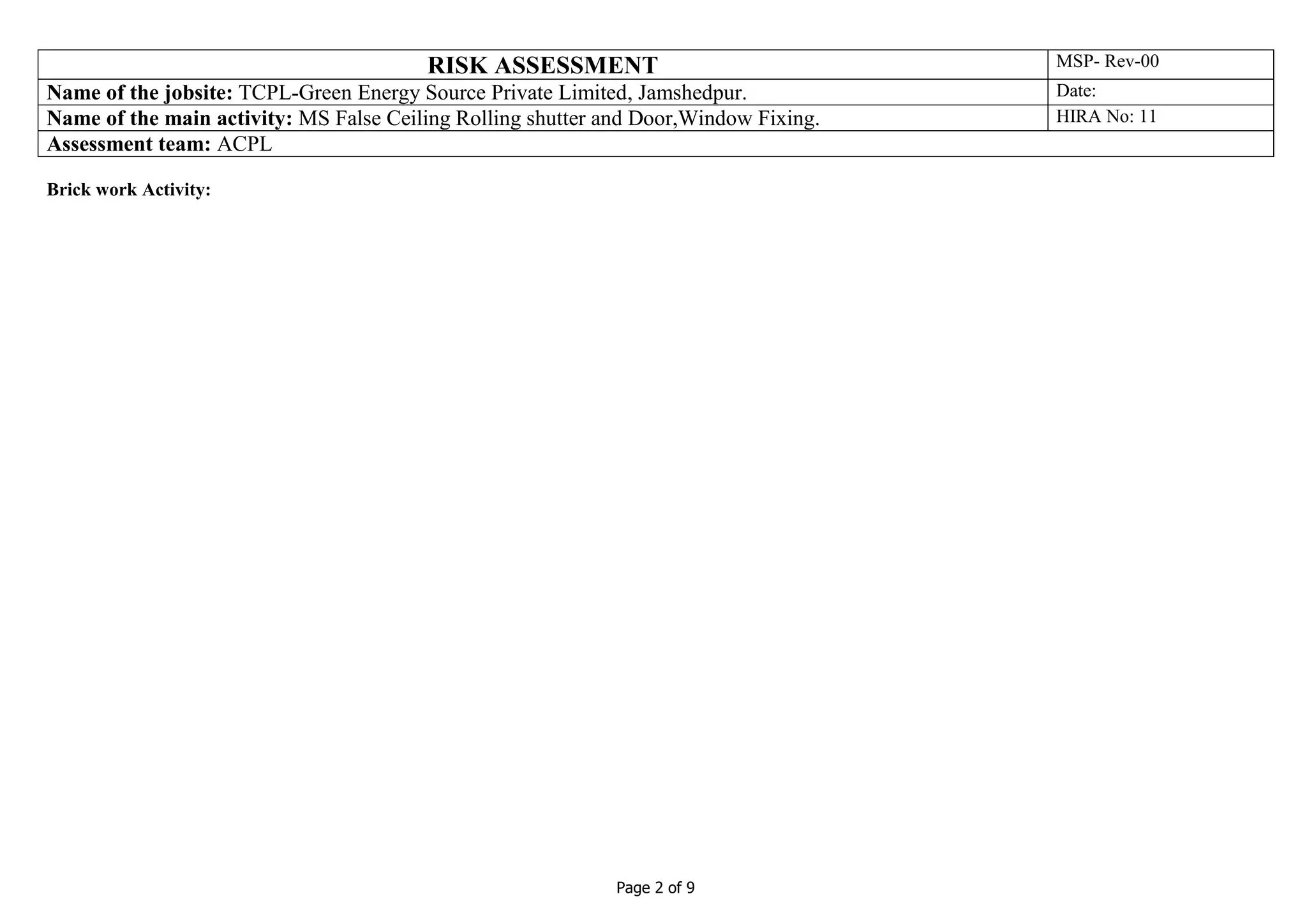 MS False Ceiling Rolling shutter & Door,Window Fixing_RA.doc