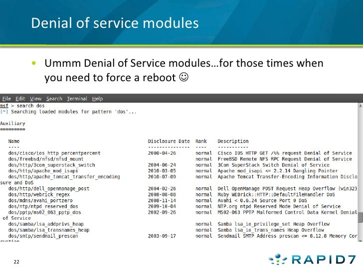 MSF Auxiliary Modules