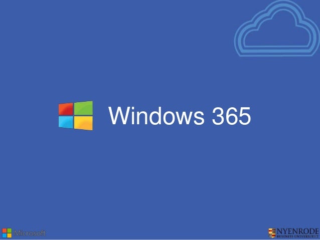 windows 365 nyenrode imba presentation windows 365