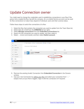 Ms flow basics, troubleshooting and operational errors | DOCX
