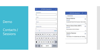 Demo
Contacts /
Sessions
 