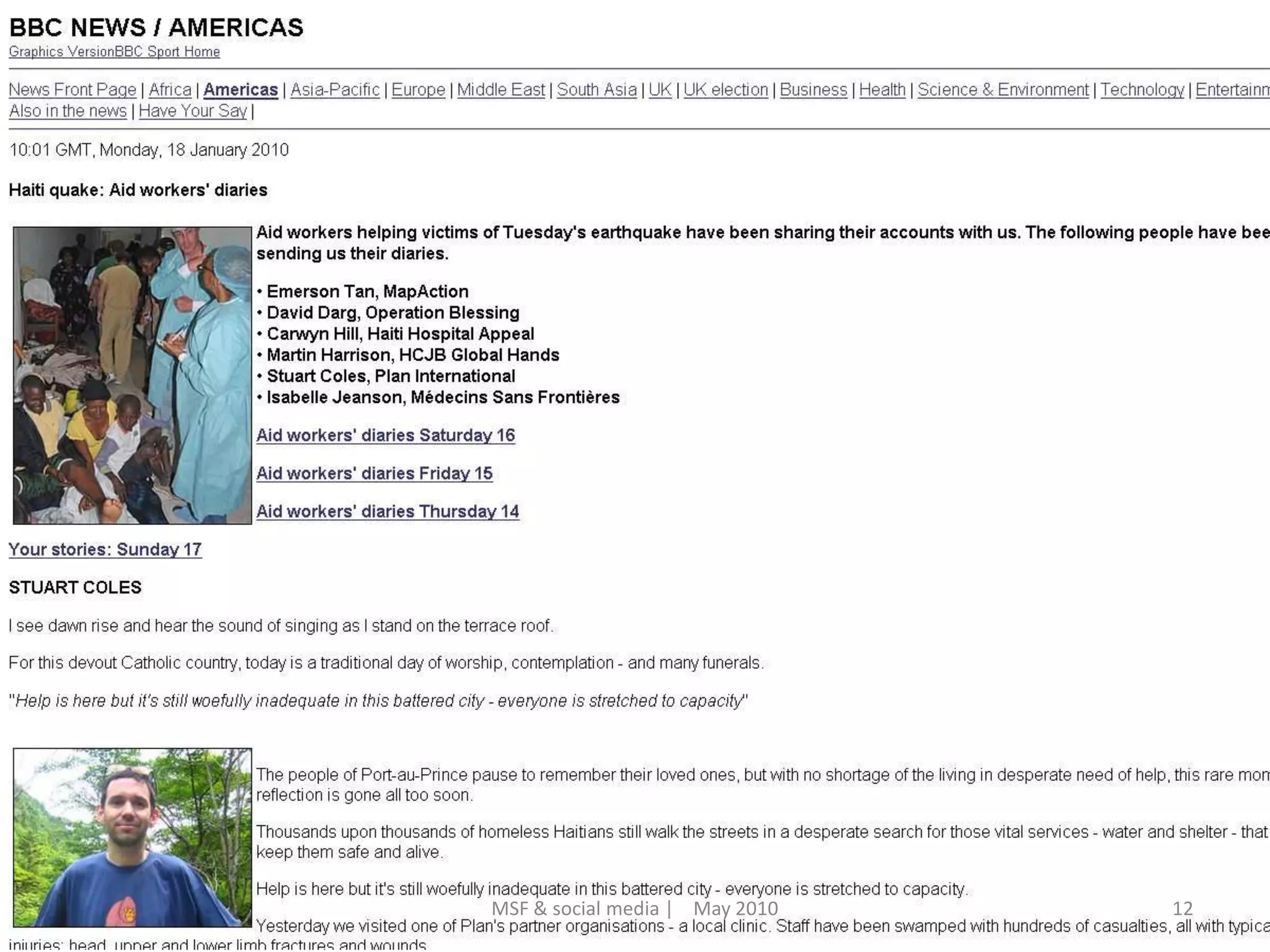 12MSF & social media |    May 2010