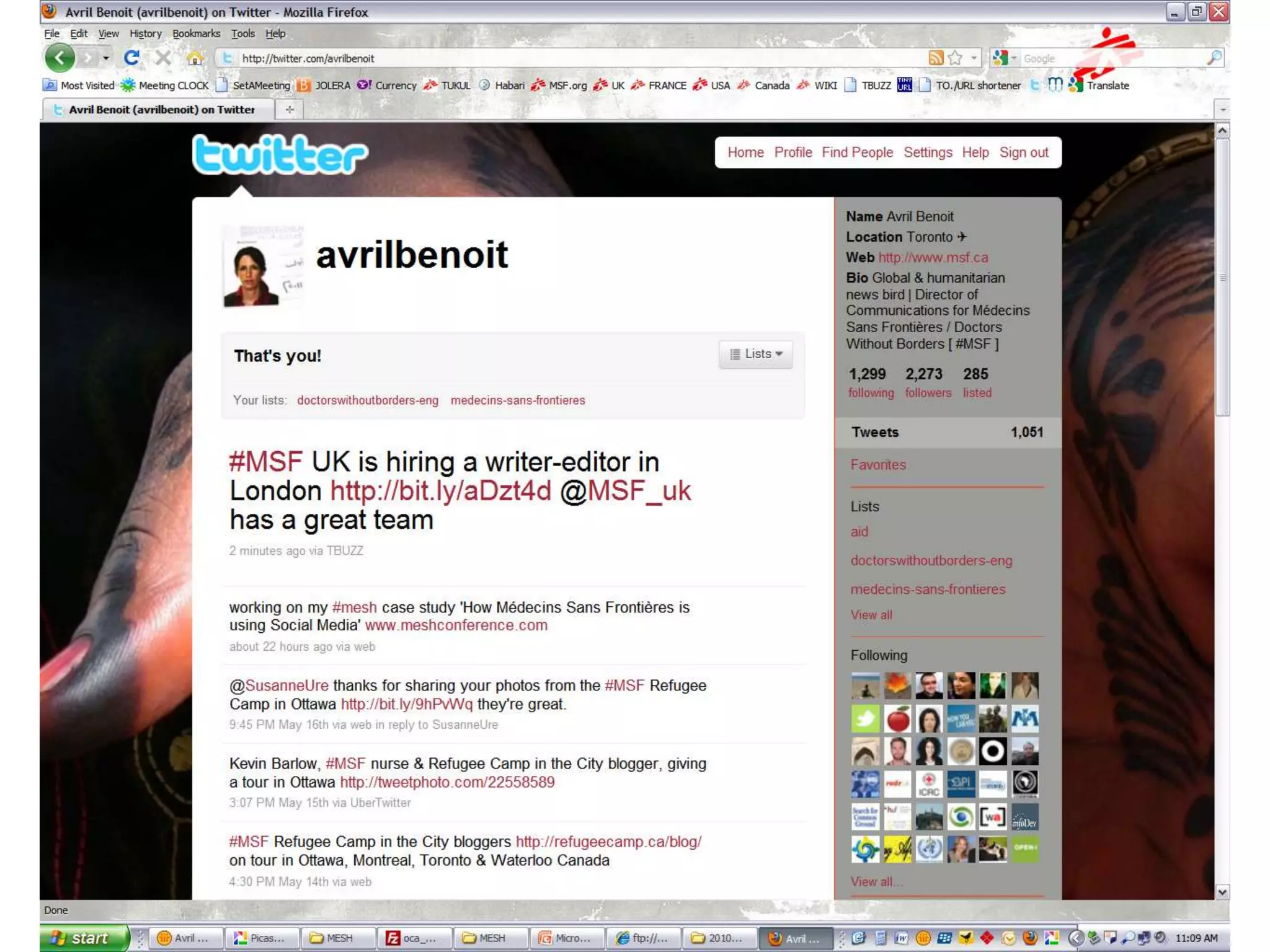 20MSF & social media |    May 2010