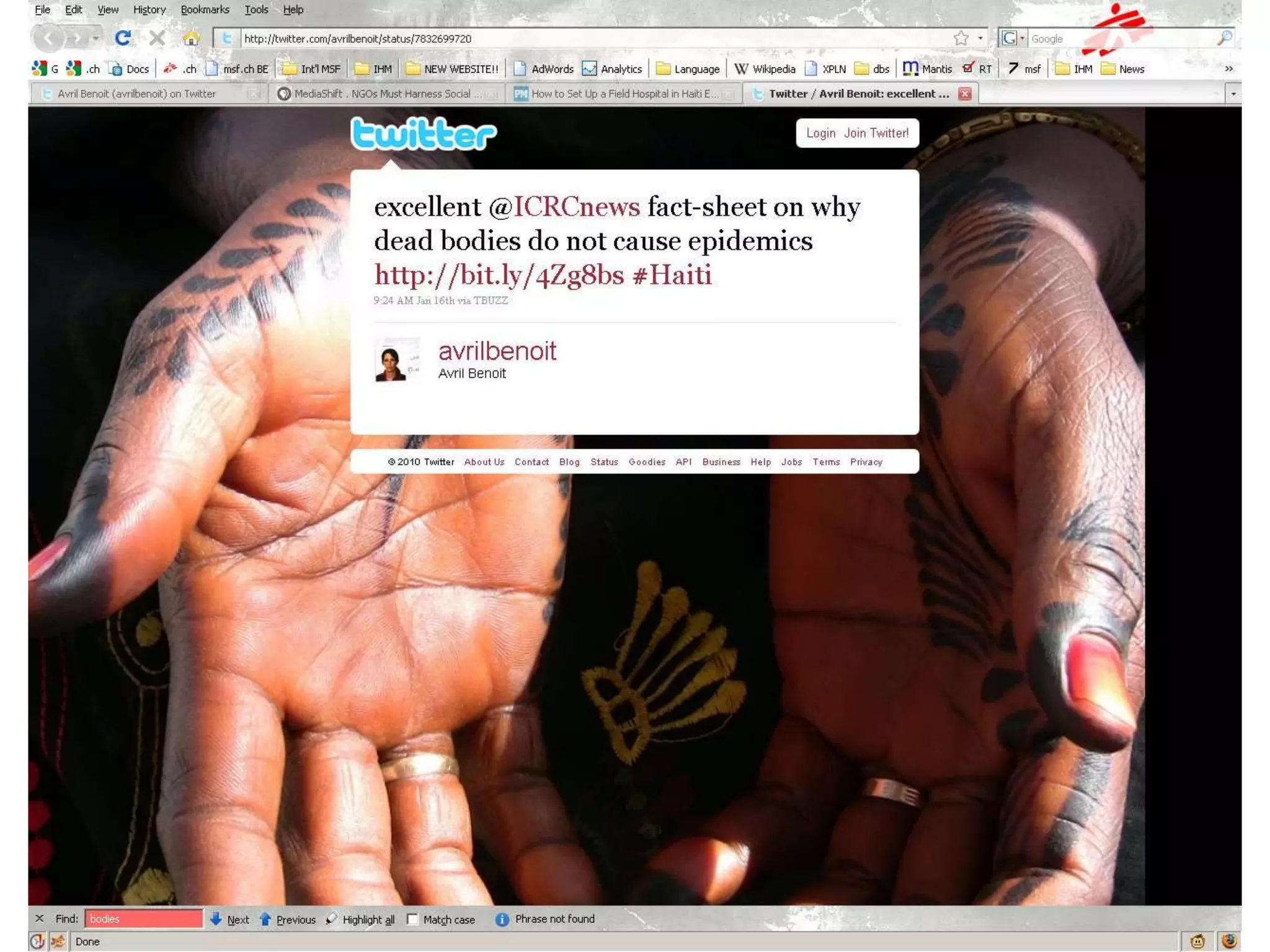 MSF & social media |    May 201023