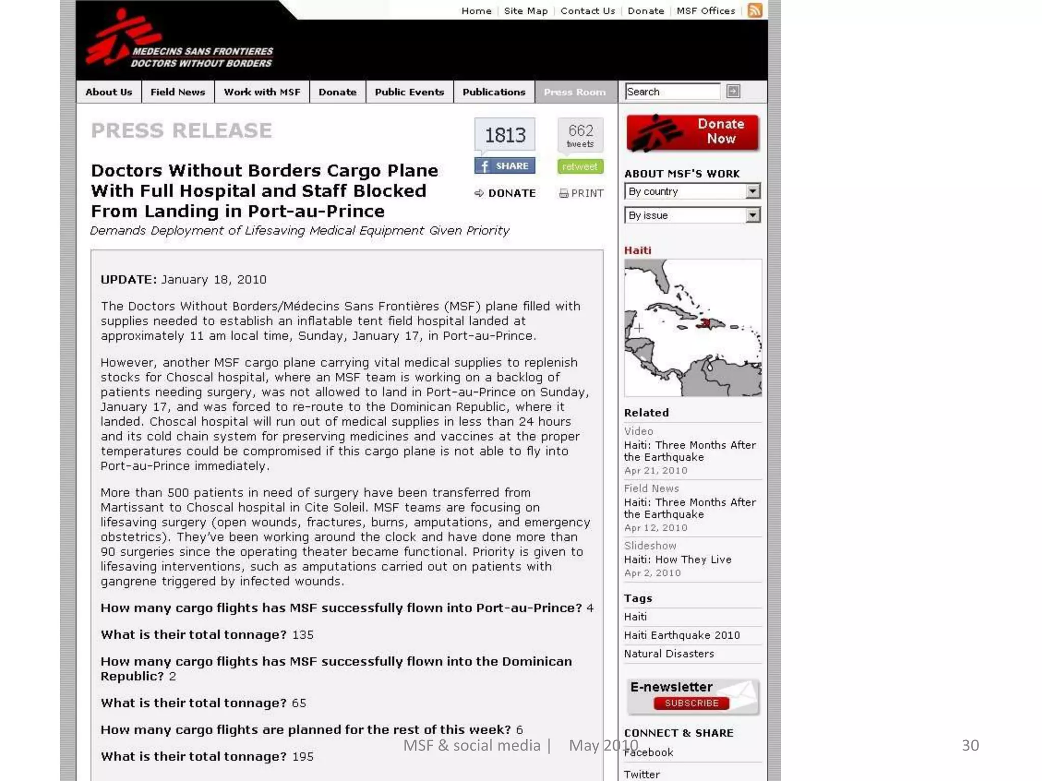 30MSF & social media |    May 2010