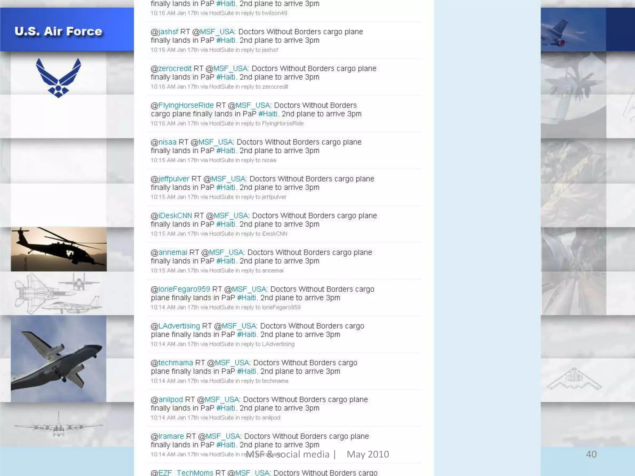 40MSF & social media |    May 2010