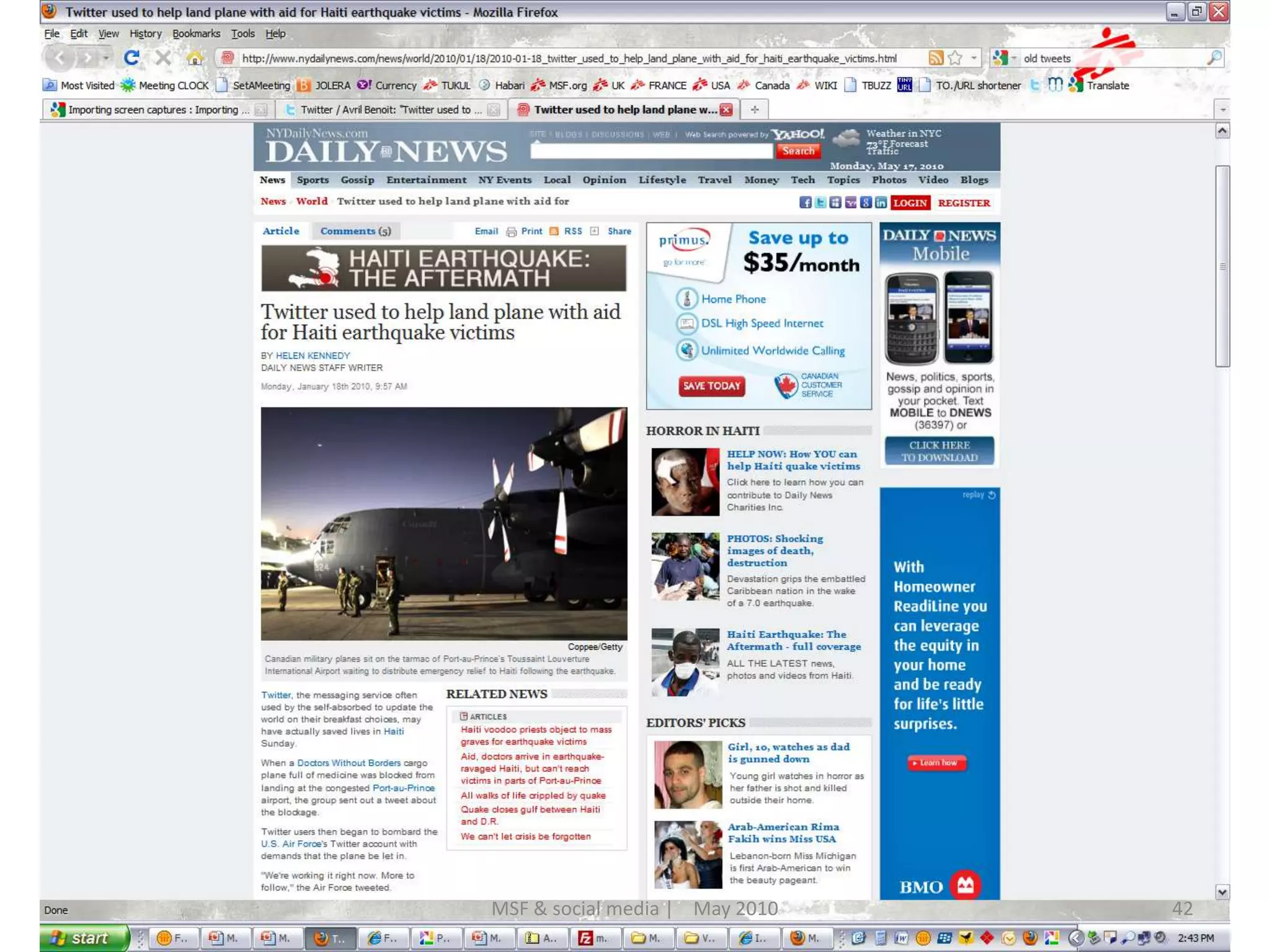 42MSF & social media |    May 2010