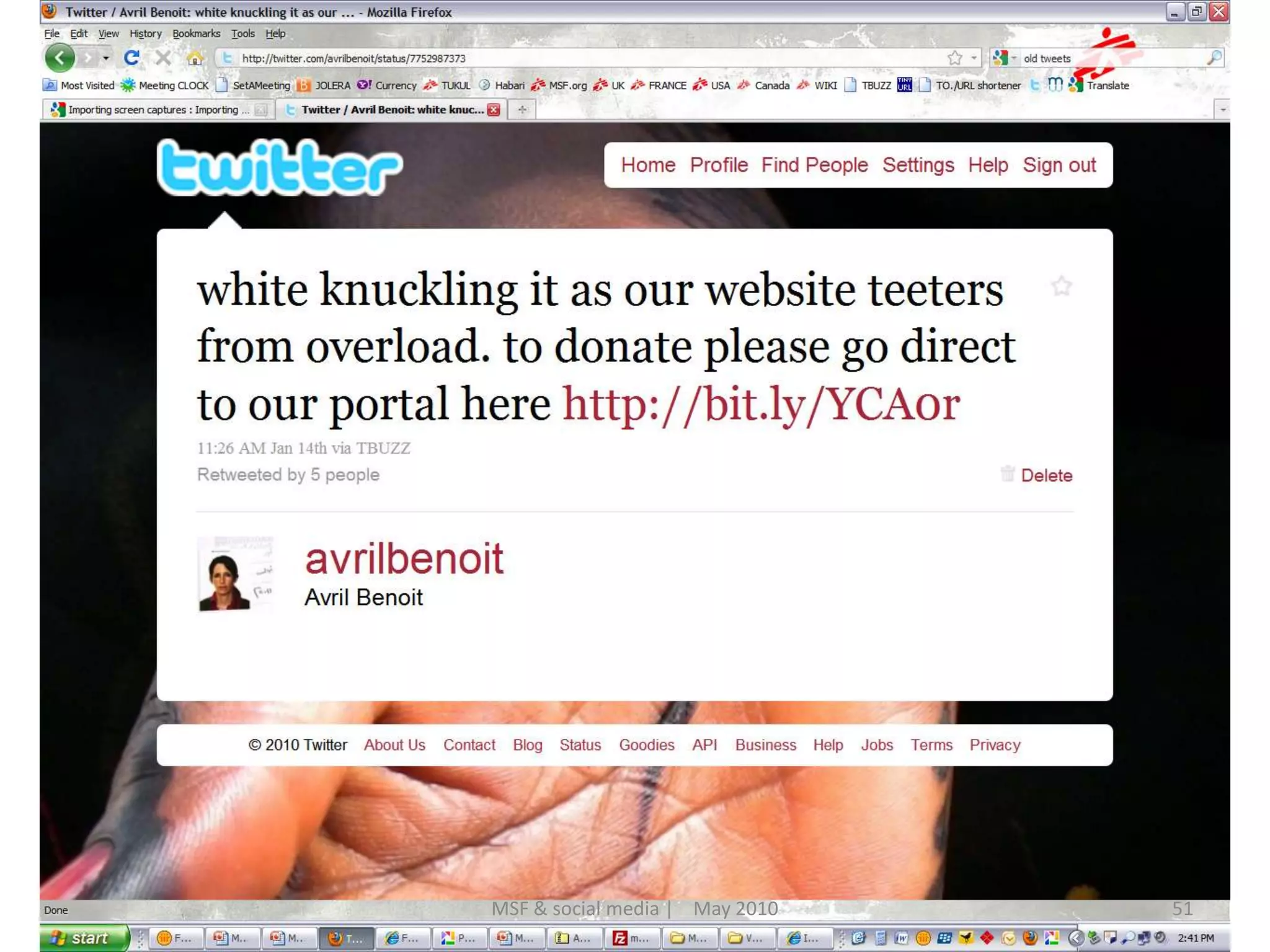 51MSF & social media |    May 2010