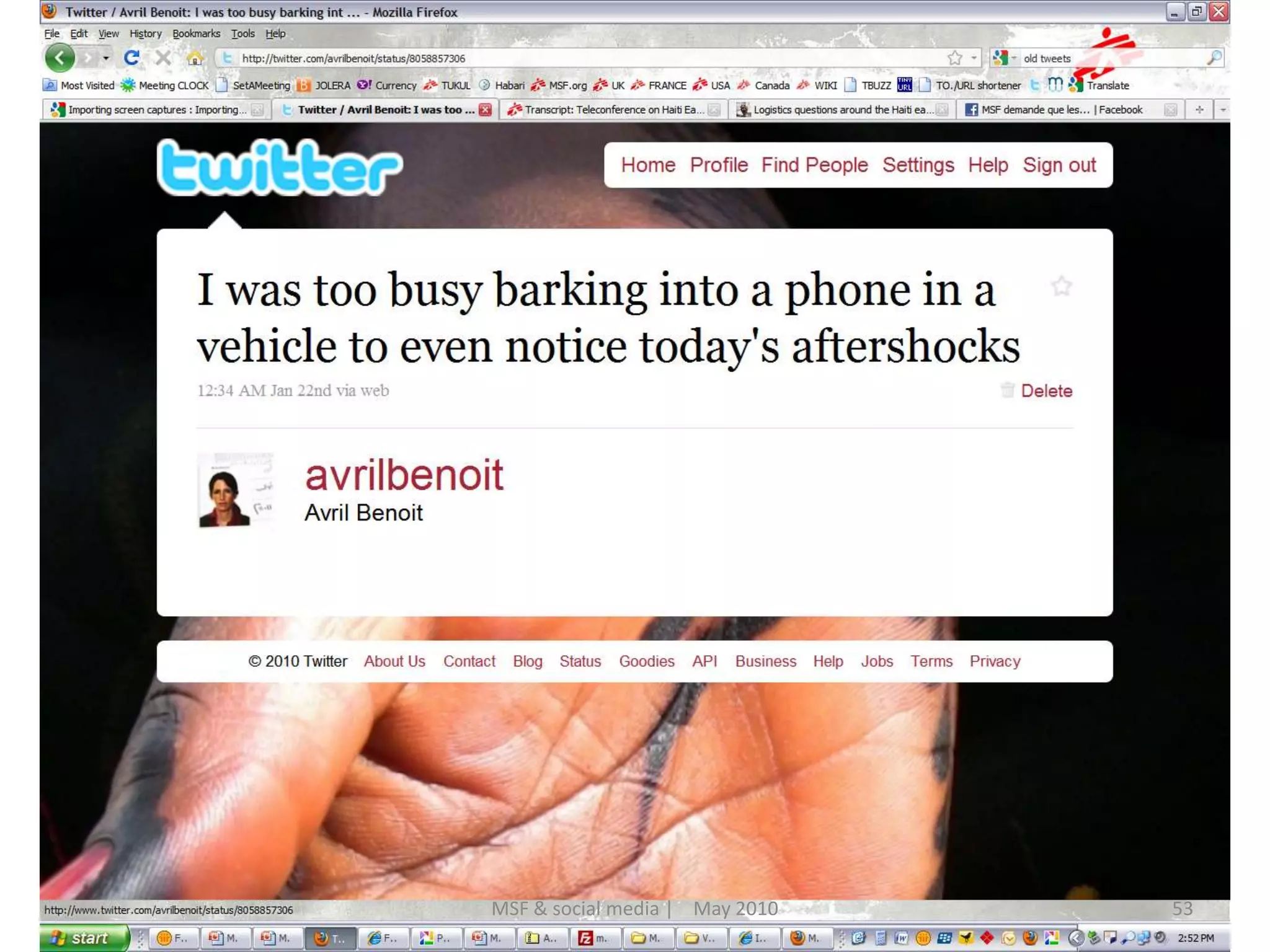 53MSF & social media |    May 2010