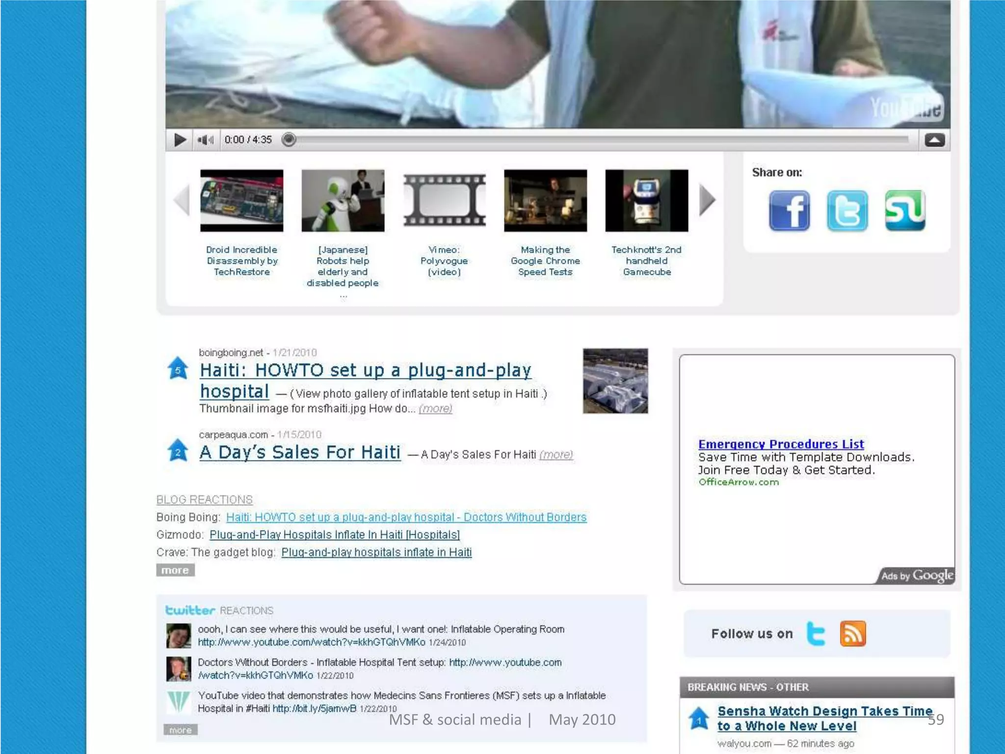 59MSF & social media |    May 2010