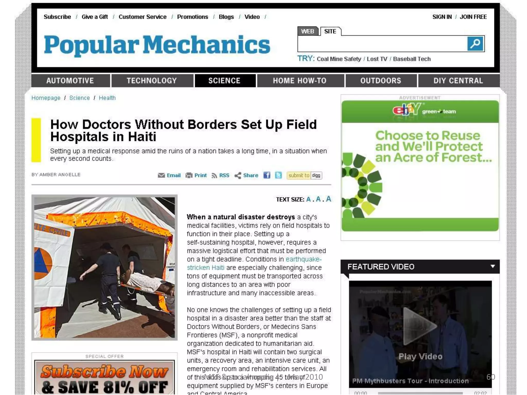 60MSF & social media |    May 2010