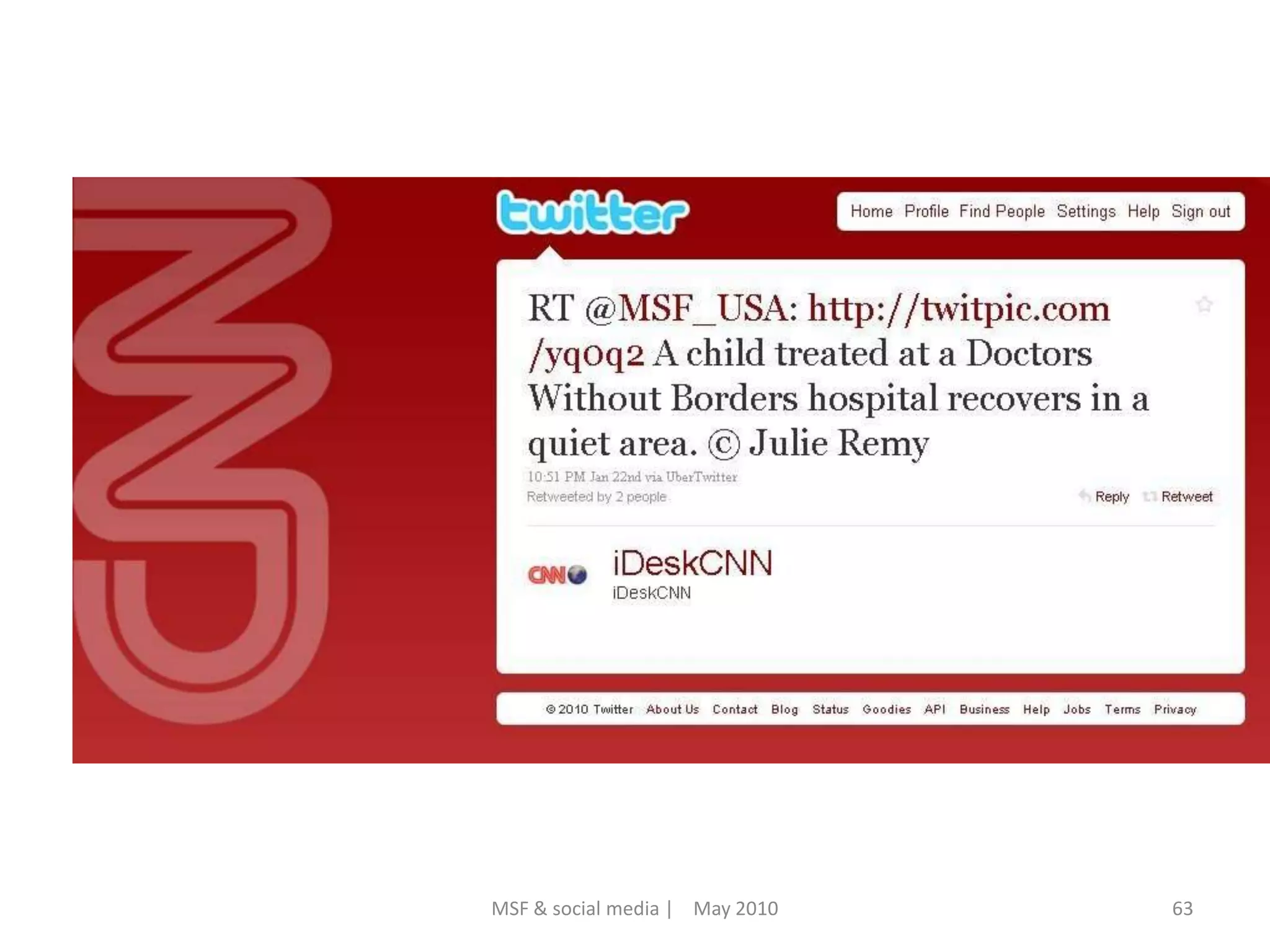 63MSF & social media |    May 2010