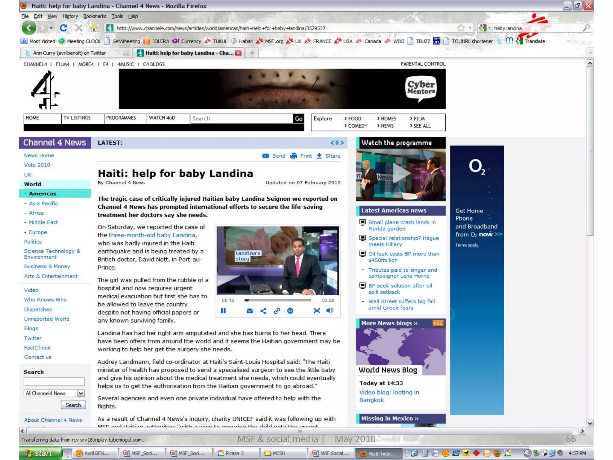 66MSF & social media |    May 2010