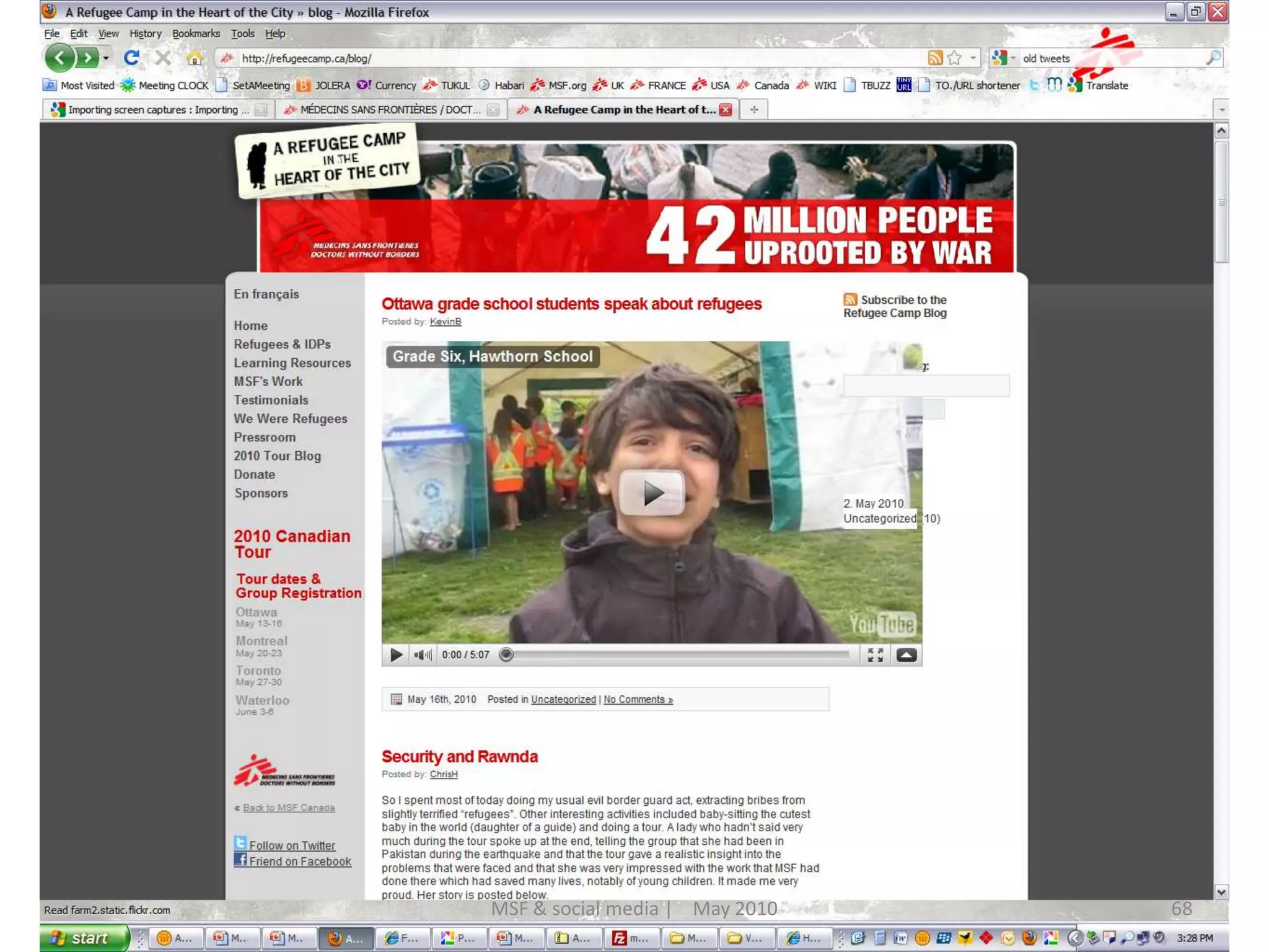 68MSF & social media |    May 2010