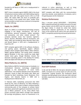 Microsoft Stock Pitch and analysis Presentation | PDF