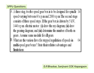 SPPU Questions 
D.P.Bhaskar, Sanjivani COE Kopargaon 
 