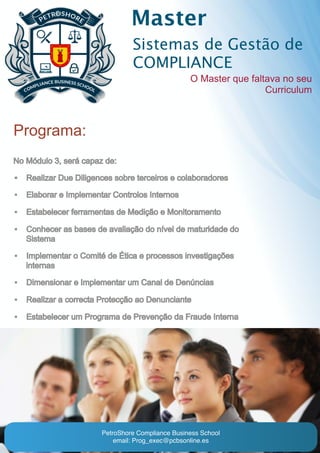 Master em Sistemas de Gestão de Compliance