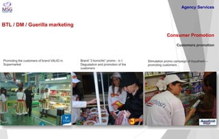 BTL / DM / Guerilla marketing 
Consumer Promotion Customers promotion 
Promoting the customers of brand VALIO in Supermark...