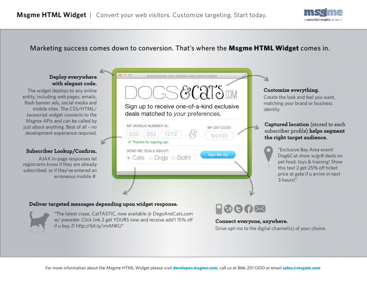 Msgme Html Widget