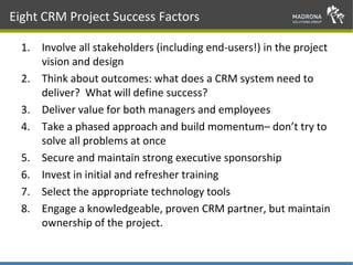 Madrona Solutions Group - CRM Introduction