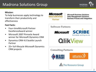 Madrona Solutions Group - CRM Introduction