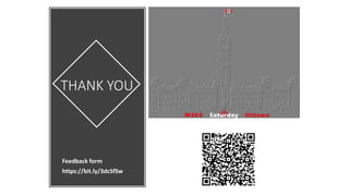 THANK YOU
Feedback form
https://bit.ly/3dcSfSw
 