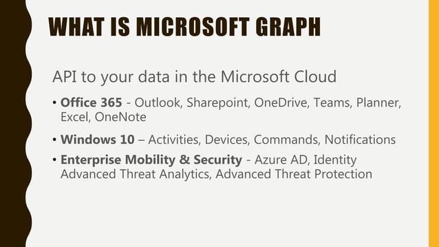 A real-world example with Microsoft Graph API and Outlook | PPT