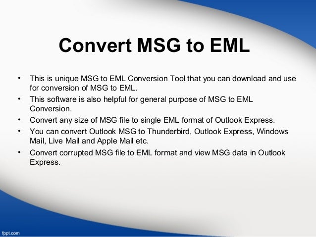 eml to msg converter open source